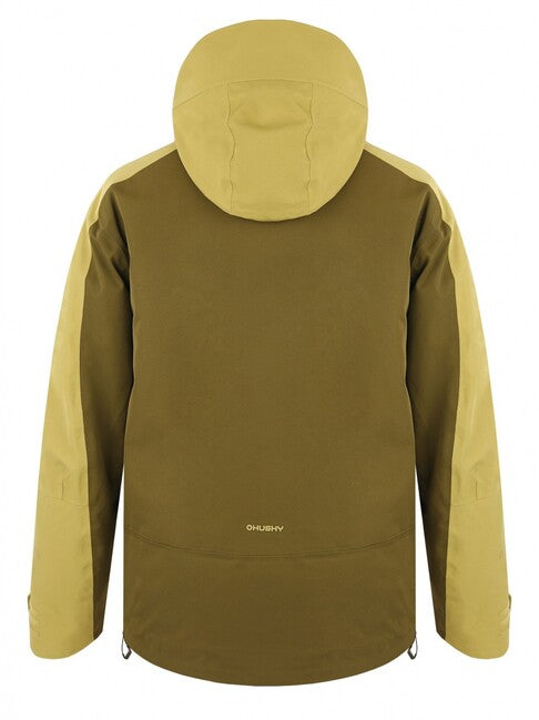 HUSKY Mistral Men's Ski Jacket, Khaki/Dark Khaki