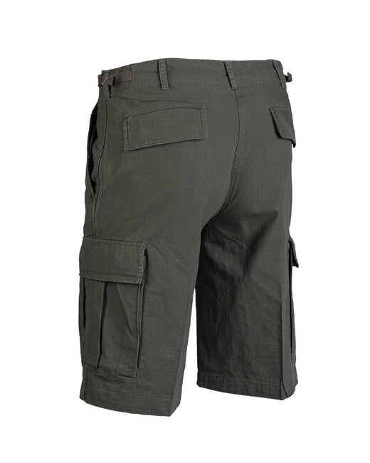 Mil-Tec BDU Shorts, Olive Rip-Stop Prewashed