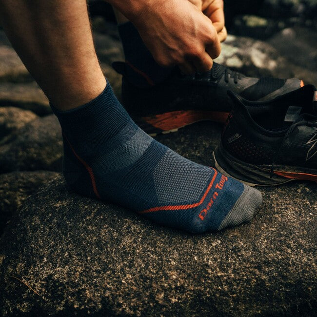 Darn Tough Light Hiker 1/4 Socks, Denim