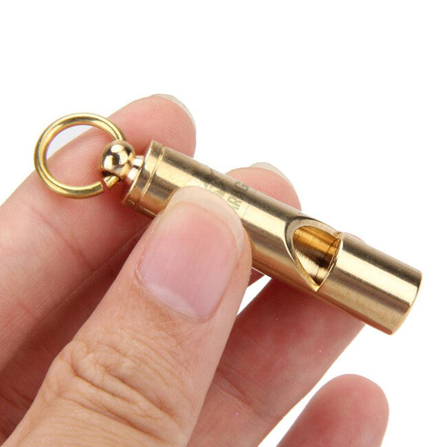 WARAGOD Brass EDC Whistle Vinta 115 dB