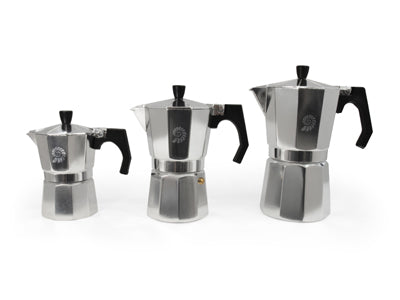 Origin Outdoors Espresso Moka Pot 9 Cup, Stainless Steel