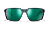 Wiley X Sierra Sunglasses, Captivate Polarized Green Mirror, Matte Graphite