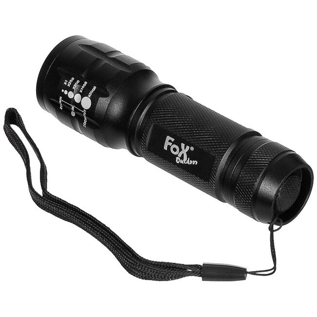 Fox Outdoor Mini Flashlight, 3 W, Focus