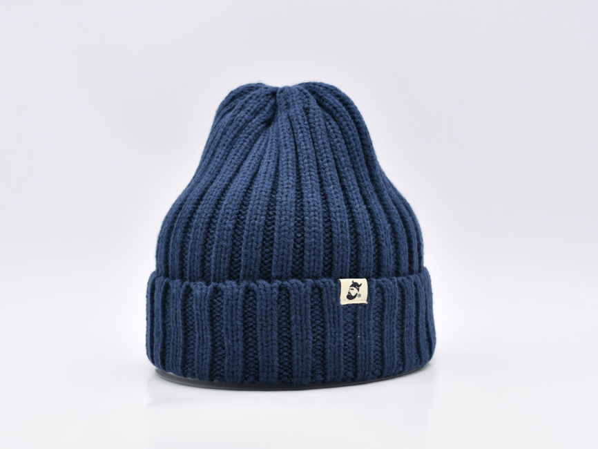 WARAGOD Vallborg Knit Beanie, Navy Blue