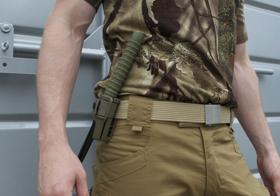 ESP Tactical Baton 16" 40cm, Black with Khaki Handle