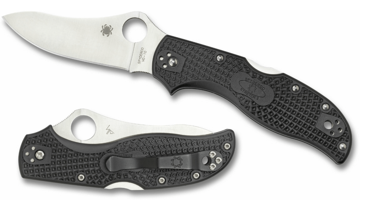 Spyderco Stretch 2 Lightweight Folding Knife 8.7 cm, Black, FRN