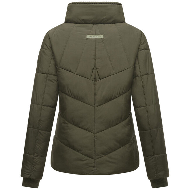 Navahoo Women's Winter Jacket Liebesfee, Dark Olive