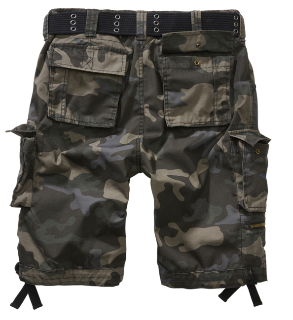 Brandit Savage Ripstop Shorts, Dark Camo