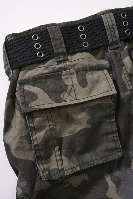 Brandit Savage Ripstop Shorts, Dark Camo