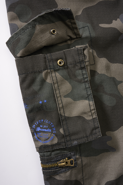 Brandit Savage Ripstop Shorts, Dark Camo