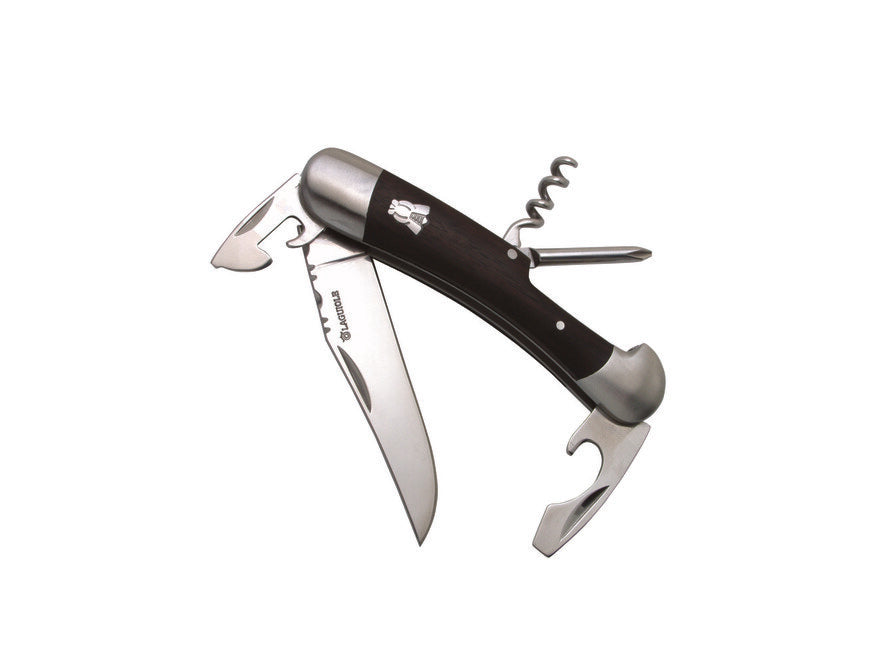 Laguiole DUB093 Multi-Function Knife, Black Stamina Handle