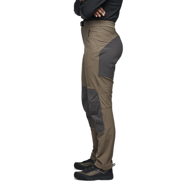 Black Diamond Women's Alpine Hybrid Pants, Walnut-Anthracite