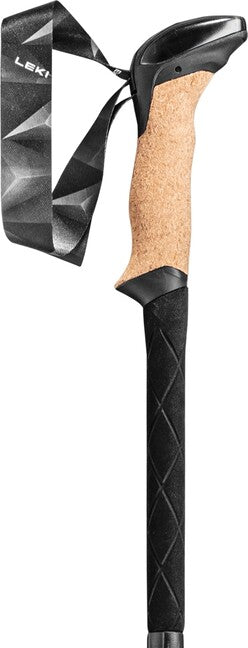 LEKI Trekking Poles Black Series FX Carbon, Black-Clear-Natural Carbon, 110-130 cm