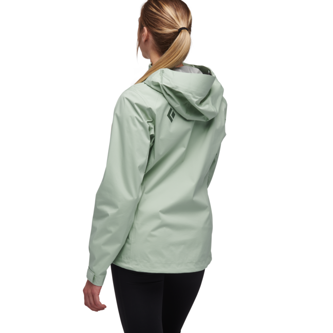 Black Diamond Women's Stormline Stretch Anorak, Foam Green