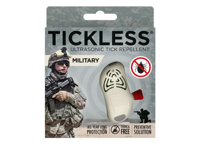 Tickless Ultrasonic Tick Repeller Military, Beige