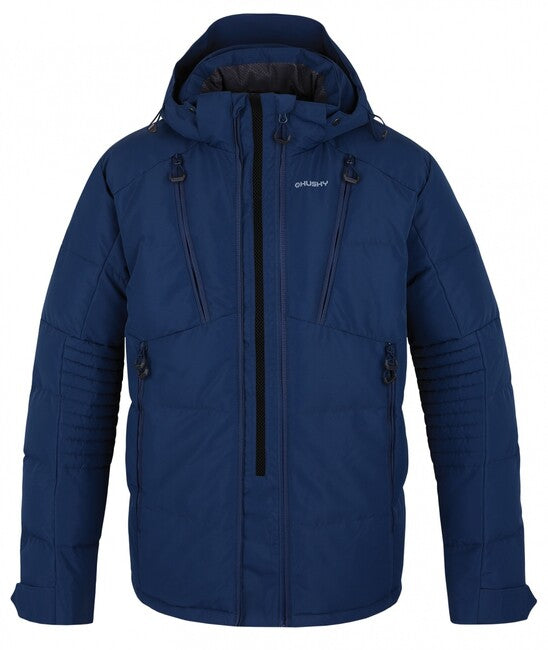HUSKY Norel Men's Quilted Winter Jacket, Navy Blue