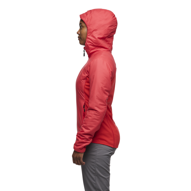 Black Diamond First Light Hybrid Women's Hoodie, Coral Red