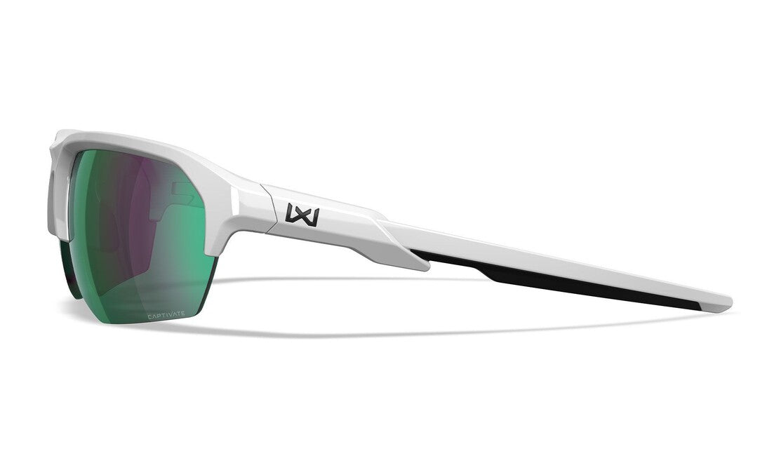 Wiley X Jakl Γυαλιά Ηλίου Captivate Polarized Green Mirror/ Polished White