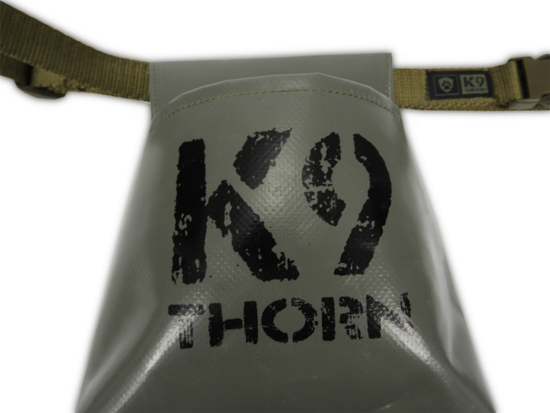 K9 Thorn Treat Pouch Open, with Belt, Olive