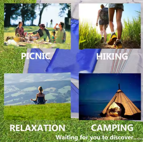 Liber Montis Waterproof Camping Tarp, Blue