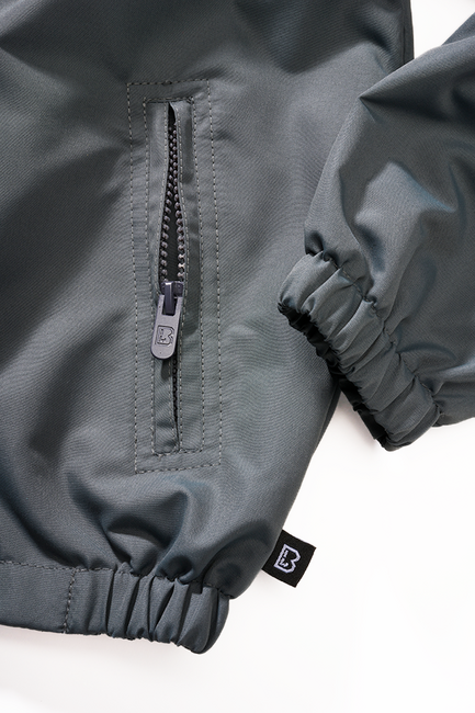 Brandit Kids Summer Frontzip Windbreaker Jacket, Anthracite