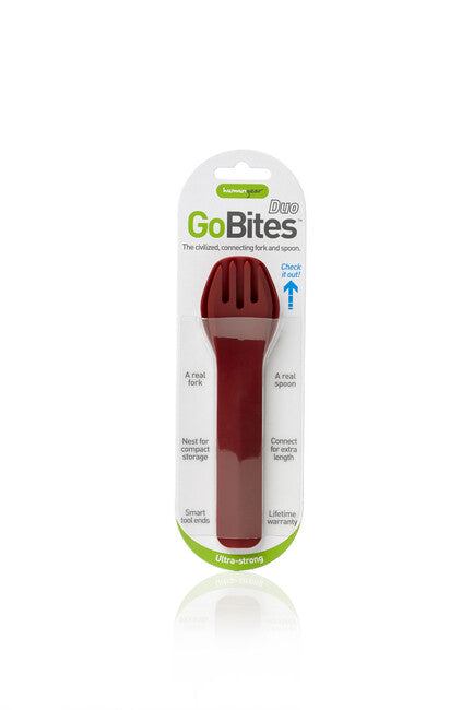 Humangear GoBites DUO Utensils, Red
