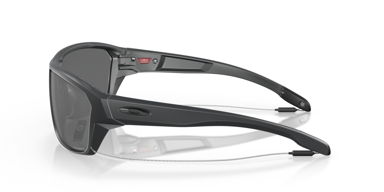Oakley SPLIT SHOT Sunglasses, Matte Carbon Frame, Prizm Black Lenses, 64