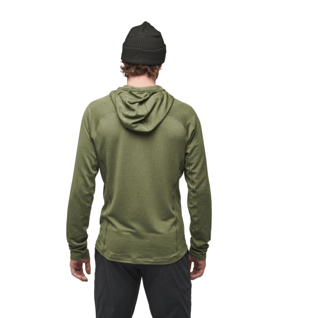 Black Diamond Coefficient Lt Hybrid Men's Hoodie, Tundra-Black