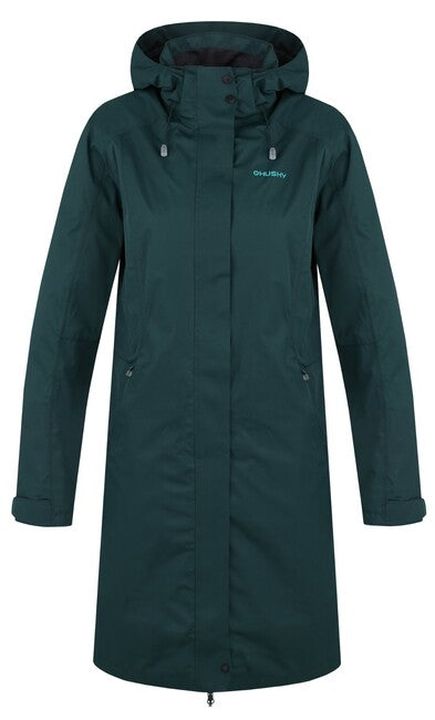 HUSKY Women's Hardshell Jacket Nut L, Dark Green