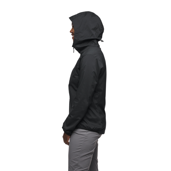Black Diamond Women's Softshell Jacket Alpine Start Insulated Hoody, Black