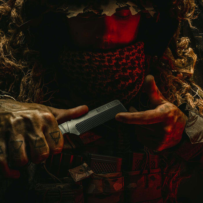 ANGRY BEARDS Combat Comb Beard and Mustache