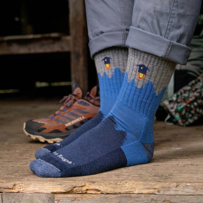 Darn Tough Number 2 Micro Crew Midweight Cushioned Socks, Grey