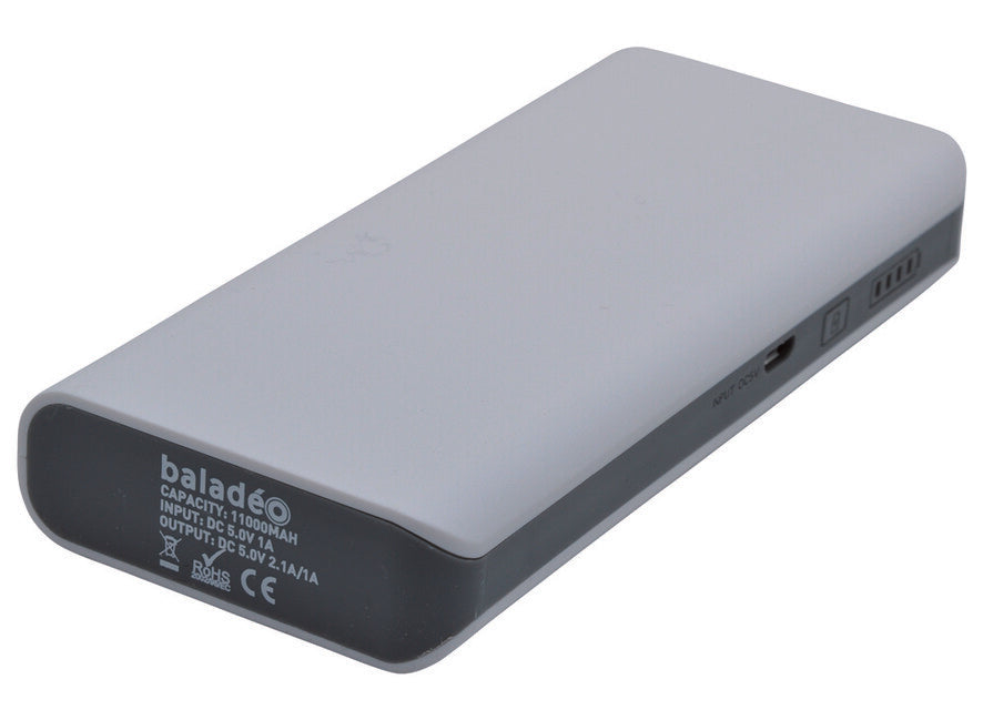 Baladeo PLR905 Τράπεζα Ενέργειας 11000 2x USB, Λευκό
