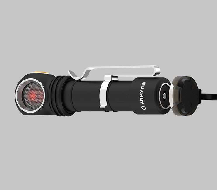 ArmyTek Wizard C2 WR Magnet White & Red LED Headlamp, Magnetic Mount, Battery Powered, 1100 lm, 3 h, 65 g