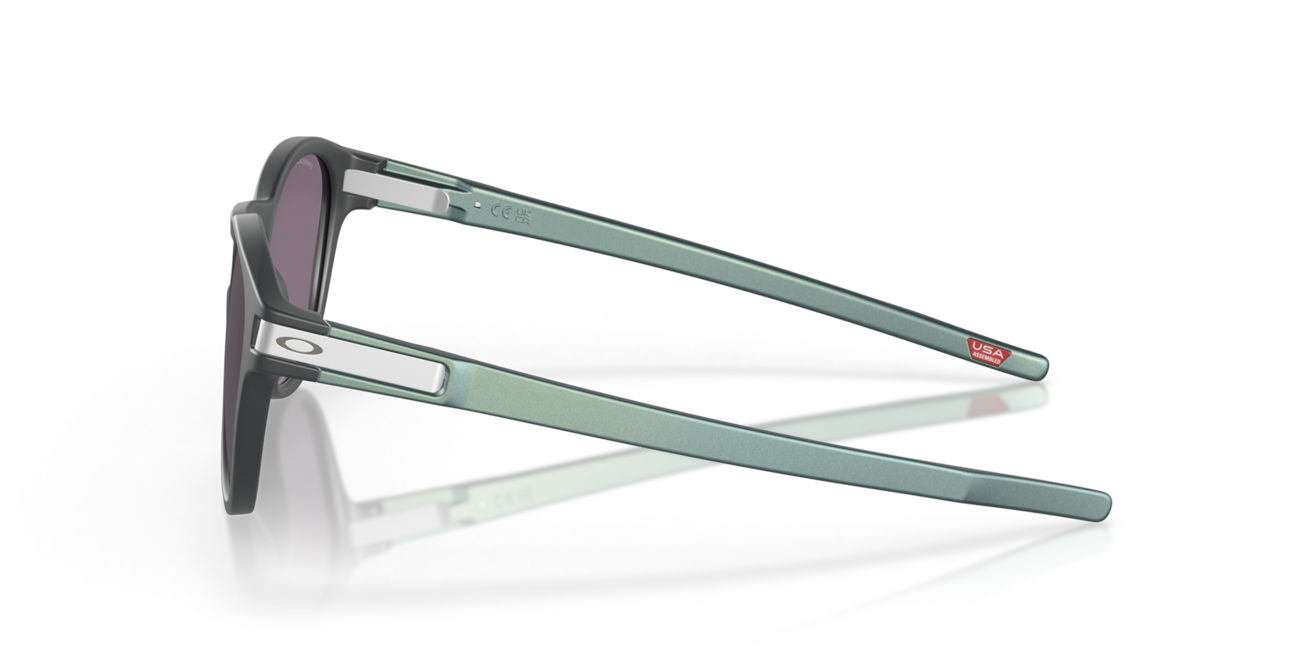 Oakley LATCH Sunglasses, Matte Carbon Frame, Prizm Grey Lenses, 53