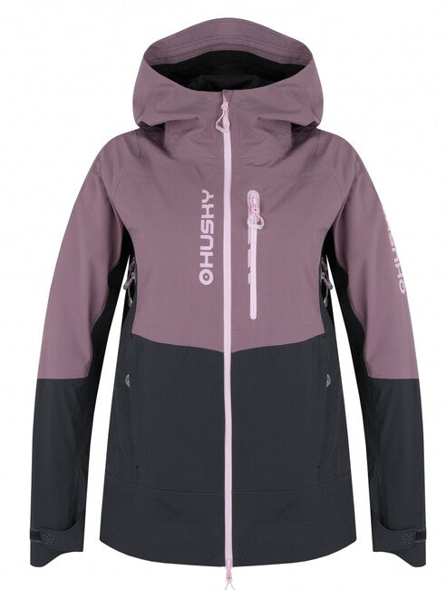 HUSKY Nicco Women's Hardshell Jacket, Purple/Grey