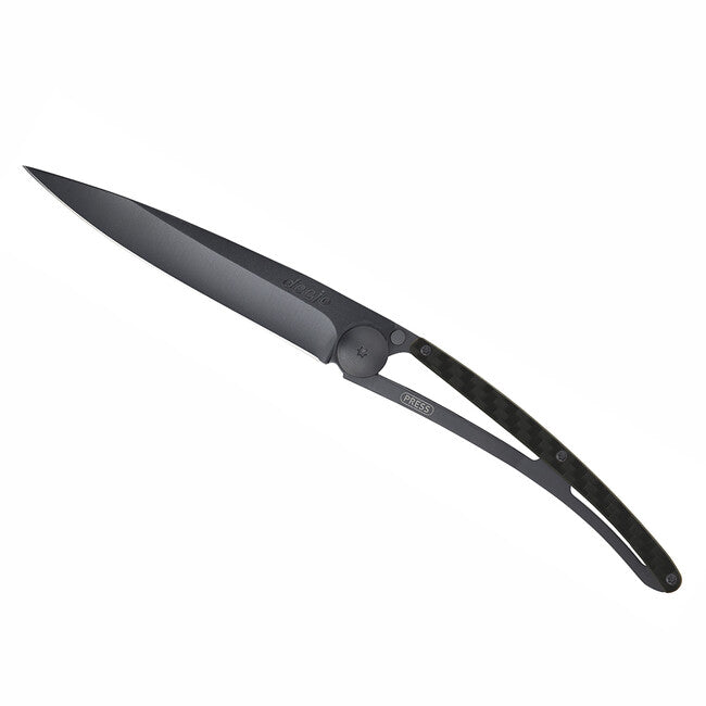 Deejo Composite Folding Knife, Black Carbon