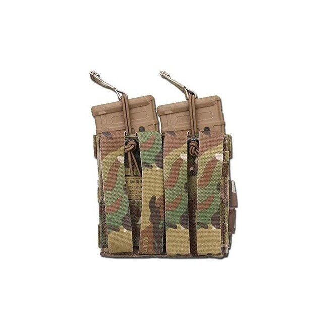 Emersongear Modular Open Double Magazine Pouch for 5.56, A-TACS Foliage Green