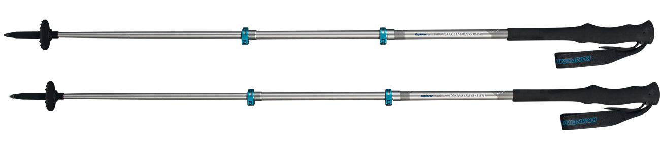 Komperdell Explorer Contour Power Trekking Poles Expedition with Power Lock 3.0 Adjustment System