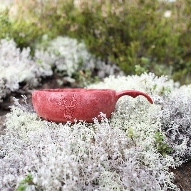 KUPILKA 33 Reindeer Children's Bowl, Red