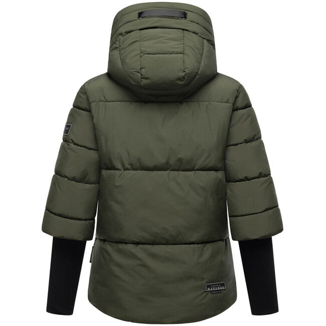 Navahoo Women's Winter Jacket LOTUSHERZ XIV, Dark Olive