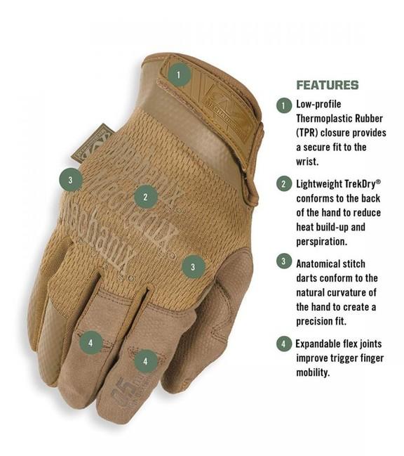 Mechanix Wear Specialty 0.5 Gloves, Coyote