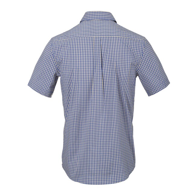 Helikon-Tex Covert Concealed Carry Tactical Shirt Short Sleeve, Navy Blue Plaid