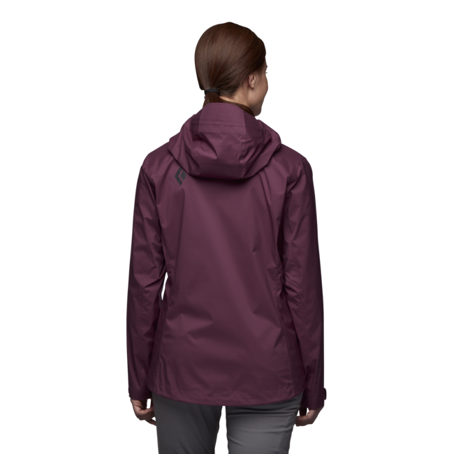 Black Diamond Stormline Stretch Rain Shell Women's Jacket, Blackberry