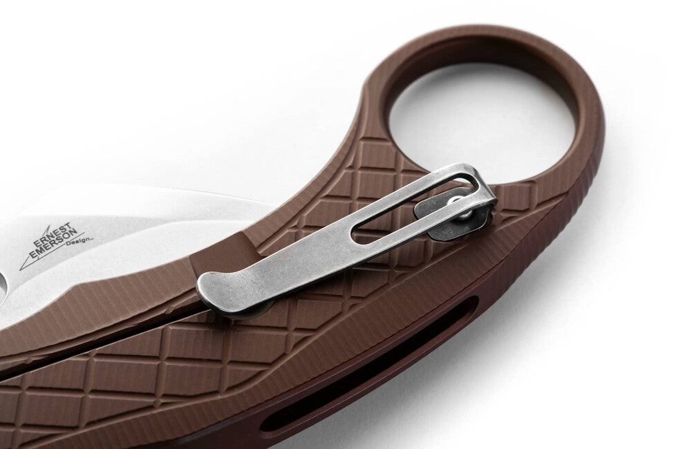Lionsteel L.E. ONE 1 A ES Karambit Knife, Earth Brown