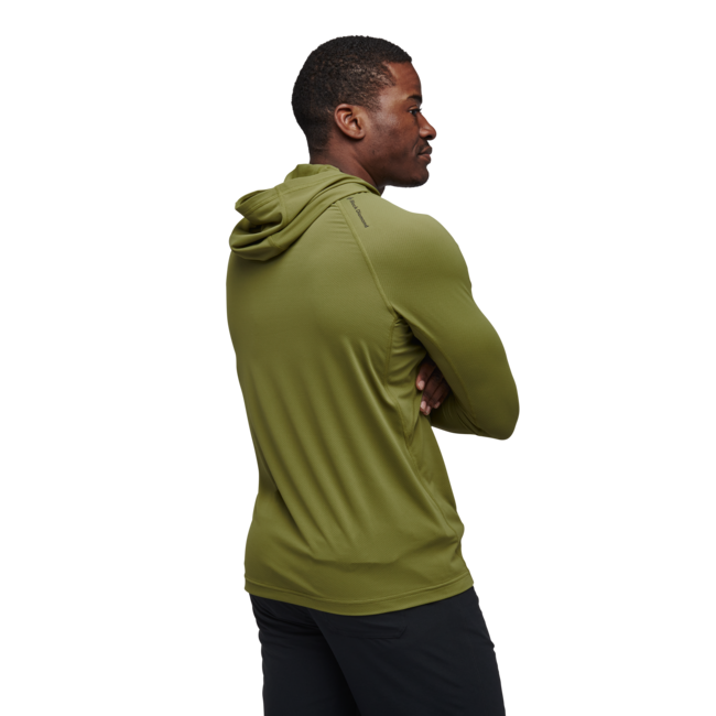 Black Diamond Alpenglow Women's Men's Hoodie, Camp Green