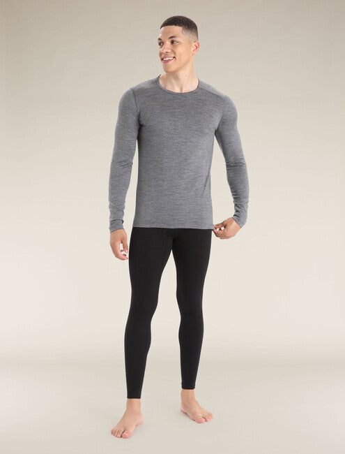 Icebreaker Men's Merino Thermal Leggings 200 Oasis, Black