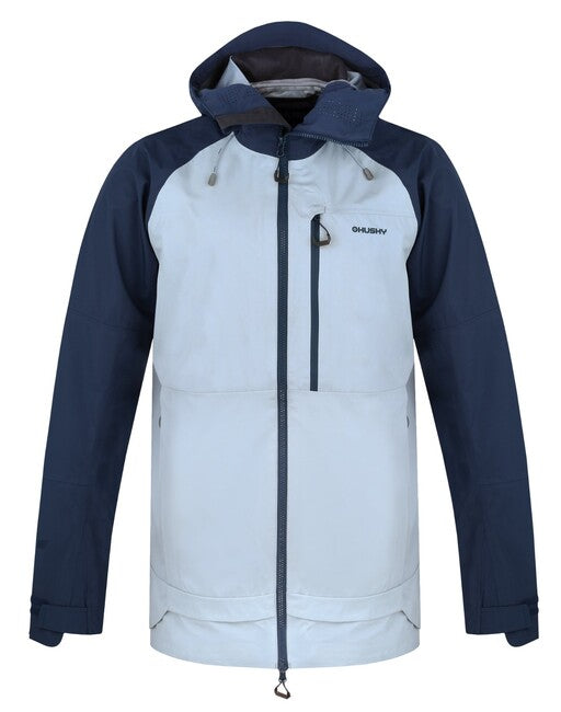 HUSKY Men's Hardshell Jacket Nanook M, Navy Blue/Light Grey