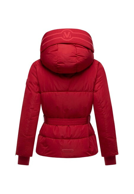 Marikoo Aleyna16 Women's Winter Jacket with Hood, Deep Red