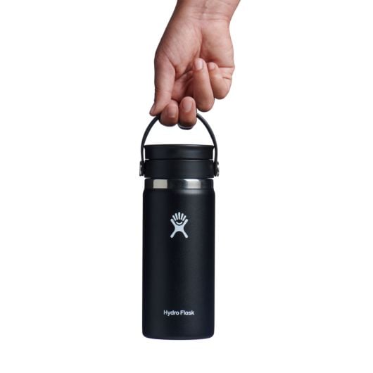 Hydro Flask Thermos Cup 16 OZ Wide Flex Sip Lid 473 ml, Black